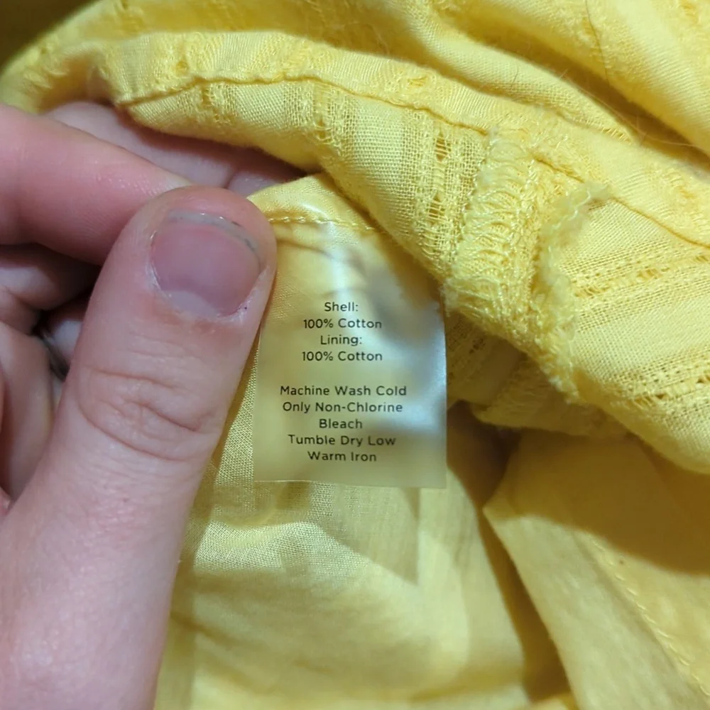 Talbots Yellow A-Line Maxi Skirt